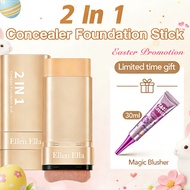 Ellen Ella Flawless Eraser Foundation Concealer Make Up Stick With Brush For MorenaWaterproof