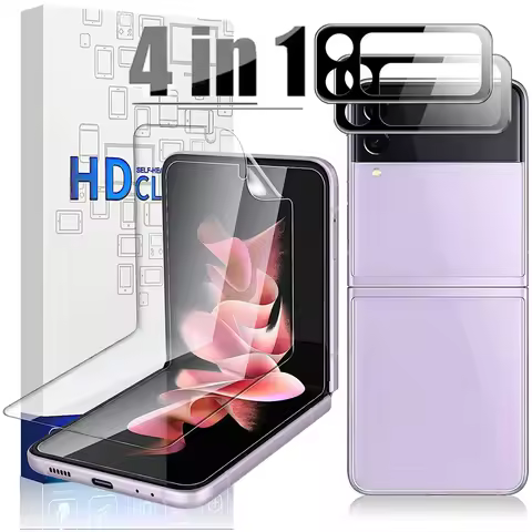 For Samsung Galaxy Z Flip 3 Soft Screen Protector Inner Screen Flexible Film Camera Lens Tempered Gl