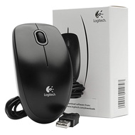 Logitech B100 Wired USB Mouse (Black)