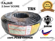 FAJAR 2.5MM TRS FLEXIBLE CABLE (PER METER)