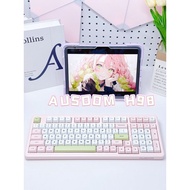 Asshield H98 Mechanical Keyboard Customized Wireless Three-Mode Hot Plug Bluetooth Gaming Game Compu