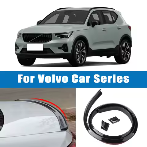 1.5M Car-Styling 5D Carbon Fiber Spoilers Styling DIY Refit Spoiler For Volvo S40 S60 S90 V40 V60 V9