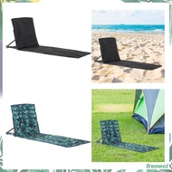 [Freneci] Foldable Floor Beach Chair Beach Chair with Backrest Folding Cushion Seat Outdoor Sunbathing for Lawn