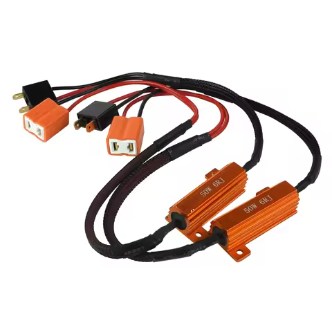 2pcs H7 LED Fog Light CANBUS 50W 6Ohm Load Resistor Warning Error Free canceller