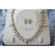 Neriza Jewelry/ชุดเครื่องประดับเจ้าสาวเพชรสังเคราะห์ประกายไฟเทียบเท่าเพชรแท้ จัดส่งฟรีNSW074