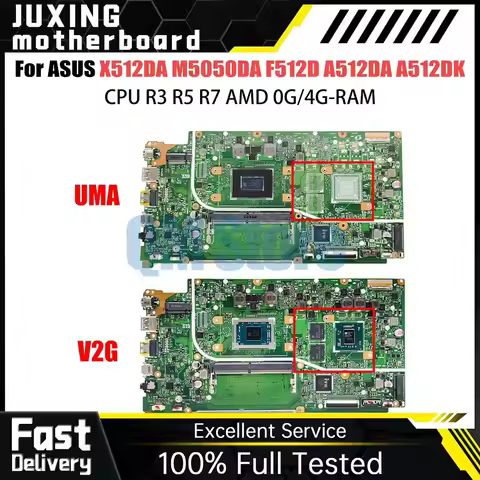 Notebook Mainboard For ASUS Vivobook X512DK M5050DA F512D A512DA S512DA A512DK X512DA Laptop Motherb