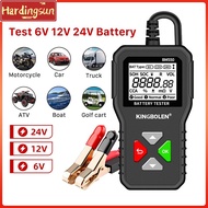 Hardingsun BM550 Car Battery Tester 6V 12V 24V 100-2000 CCA 2Ah-220Ah Battery System Detect Auto Bat