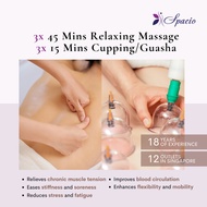 [TCM Wellness Deal] 3×45min Relaxing Massage Service + FREE 3× Gua Sha/Cupping | Pain Relief Package