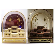 Thai Amulet Mini Altar with Plastic Display Cover