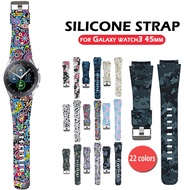 22mm Sport Watchband Strap for Samsung Galaxy Watch 3 45mm /Gear S3 /46mm Bracelet Band Smart Watch Wristband Replacement