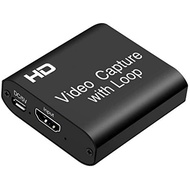 [xzqjw] Nku 1080P 30Hz Game Capture Card 4K UHD Video Recording with Loop Out for PC PS3 PS4 Xbox DS