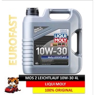 LIQUI MOLY MOS2 LEICHTLAUF 10W-30 4L KOD PART.8945  ** LAMA STOK *PERCUMA LIQUI MOLY WANGIAN KERETA 