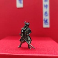 蝦米純銅金屬 斜刀 武士古代兵人玩具模型桌面游戲戰棋子擺件軍事手辦