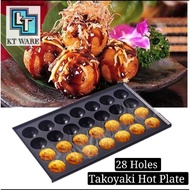 Pan KT WARE 28 HOLES 4CM TAKOYAKI HOT PLATE NON STICK COOK IN HOME TAKOYAKI GAS TAKOYAKI PLATE ONLY