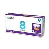 8W Watt LED Bulb | Ecolink LED Bulb 8W Watt MultiPack E27 6500K White
