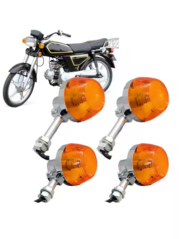 2/4pcs Motorcycle Turn Signal Lights Blinkers Front Rear Indicators for Honda XL100 C70 CT70 CT90 CB