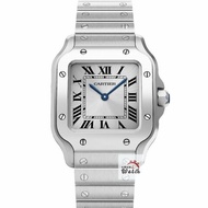 【大眾金時代】Cartier卡地亞 WSSA0082 山度士系列 2026/09未使用新品 原廠保固至2034/09 小型山度士 銀色羅馬面盤 G456