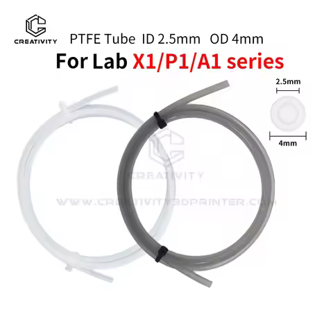 PTFE Tube for Lab P1P P1S P2S X1 X1C A1 H2D K1 AD5M Bowden Extruder Filament 1.75mm 2.5*4mm AMS PTFE