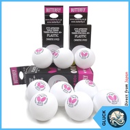 Butterfly Table Tennis 3-Star 40+ Balls - White (Pack of 3) [Direct from Japan]