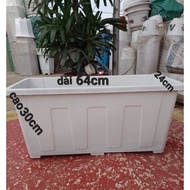 Rectangular pot_ 32 liter tray, size 64cm long, 30cm high x 24cm wide