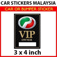 Car Sticker - Perodua VIP Owner
