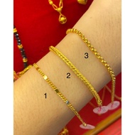 One Bracelet Of Dimes 3.8 Grams 96.5% Gold With A Product Leaf!!