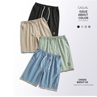 【L-6XL】Summer Korean Style Versatile Fashion Loose Shorts for Men Casual Plain Short Pants Man
