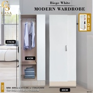 1 Door Wardrobe / Almari Baju / Almari Pakaian / Almari Murah / Almari Besar / Kabinet Pakaian / Bed