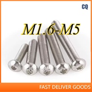 Mushroom Head Screw /10.9 grade nickel-plated Socket Button Screw M1.6/M2/M2.5/M3/M4/M5 * L3-50mm【CQ