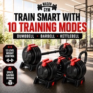Adjustable Dumbbell Boleh Laras Dumbel 24KG 3 In 1 Weight Set Handle Rotation Barbell Kettlebell Gym