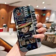 Feilin Acrylic Hard case Compatible For OPPO A3S A5 2020 A5S A7 A9 2020 A12 A12S A12E aesthetics Phone casing Pattern One Piece Monkey D Luffy Accessories hp casing Mobile cassing full cover