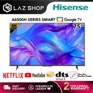 Hisense 75 Inch 4K UHD Google TV 75A6500H | Netflix &amp; Youtube | Dolby Atmos Dolby Vision | Hisense TV Hisense Android TV 75" Hisense Smart TV 75"