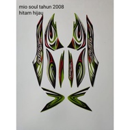 HIJAU MIO SOUL 2008 BLACK GREEN STRIPING