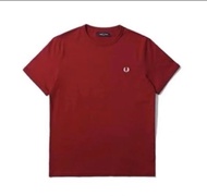 Fred Perry Fred Perry nam mùa hè Lúa Mì Tai Tinh Khiết Bông tay ngắn ôm vừa cổ tròn thể thao linh ho