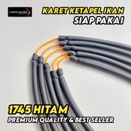 Karet Ketapel Ikan 1745 Siap Pakai Hitam Rubber Slingshot Fishing