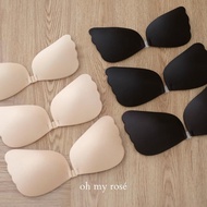 Oh My Rose Adhesive Strapless Bra / BH Tempel Tanpa Tali Varian Cup Size Ukuran A B C Warna Polos Hi