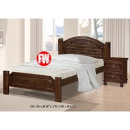 COPPER SOLID WOODEN BED FRAME / SINGLE SUPER SINGLE QUEEN KING SIZE WOOD BEDFRAME (ASSEMBLY INCLUDED)