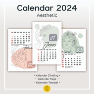 2024 Calendar/AESTHETIC Sitting Calendar 2024/2024 Spiral Calendar/2024 Calendar A3+ Funny AESTHETIC Wall POSTER Calendar/2024 Calendar - AESTHETIC Funny Activity Planner Calendar/2024 Face HANDRAWING Calendar 2024