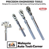 1/4", 3/8" 1/2" United Flexible Extenable Ratchet 72 TOOTH Long Ratchet