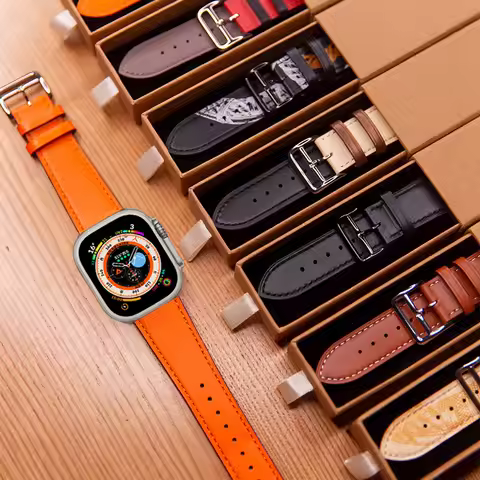 Single tour for Apple watch Hermes band 44mm 40mm 45mm 41mm 49mm 42mm Leather bracelet iWatch series