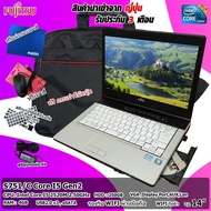 โน๊ตบุ๊คมือสอง Notebook Fujitsu S751/C Core i5 Gen2 Ram4GB ทำงานออฟฟิต เรียนออนไลน์ ดูหนัง ฟังเพลง เล่นโซเชียลต่างๆ จอ 14"นิ้ว