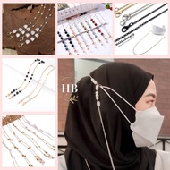 Magnetic mask chain mask adapter 2 in 1 hijab mask extension mask extender Gold mask extender Mask Hanging Rope Necklace