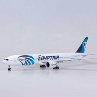 Egypt Air B777 Boeing Airplane Model Ornaments with Light and Wheel Sales Egypt Air b777