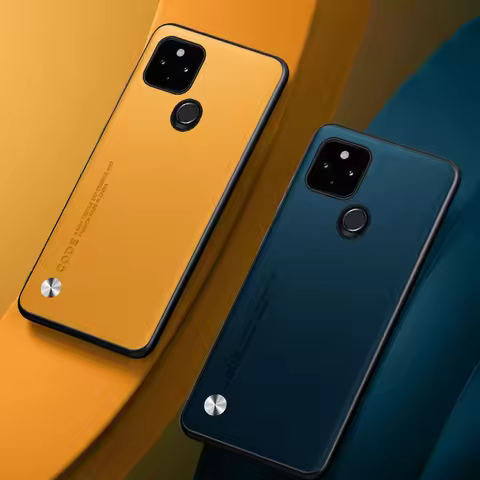 Luxury PU Leather Case For Google Pixel 5 Pixel5 A Back Cover Silicone Shockproof Protection Phone C