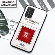 Samsung A32 - A52 - A72 - Softcase Glass - Rokok -S18 - Casing Hp - Pelindung hp-Case Handphone- -Casing Hp Samsung A32 - A52 - A72 - Softcase Glass Kaca -