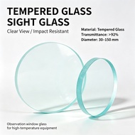 Tempered glass sight glass cup observation thickness 5mm-20mm high temperature resistant boiler sigh