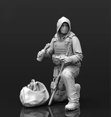 1/35 Resin Figures Model kits Agent lurker Unassambled Unpainted