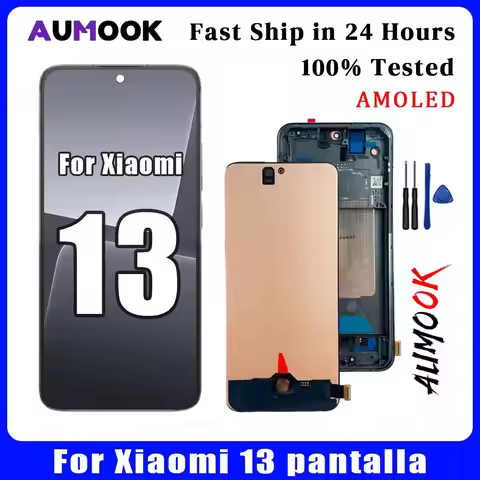 New AMOLED For Xiaomi 13 LCD Display Touch Screen Digitizer Assembly For Xiaomi 13 2211133C 2211133G