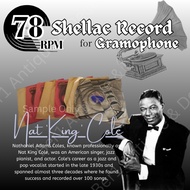 78RPM Shellac Record for Gramophone (Nat 'King' Cloe) Antique  Vintage