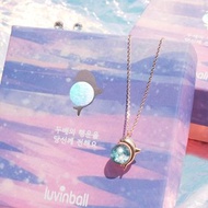 幸運粉海豚誕生雪球項鍊（12 色）